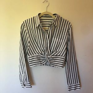T by Alexander Wang striped blouse